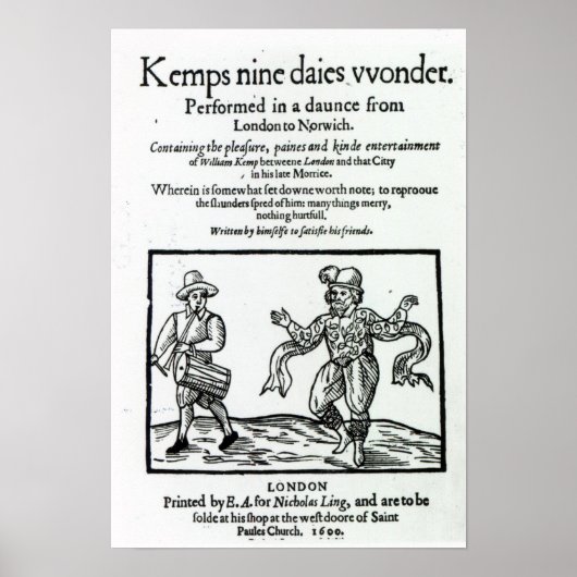 Titlepage zu William Kemp Poster (Vorne)