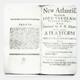 Titlepages zu Francis Bacon Quadratischer Aufkleber