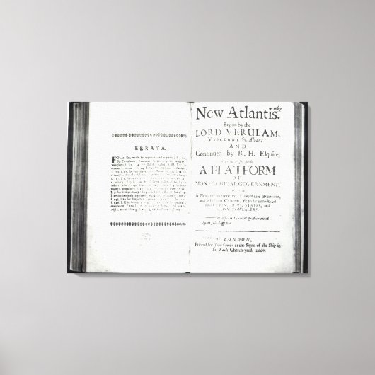 Titlepages zu Francis Bacons Leinwanddruck (Vorderseite)