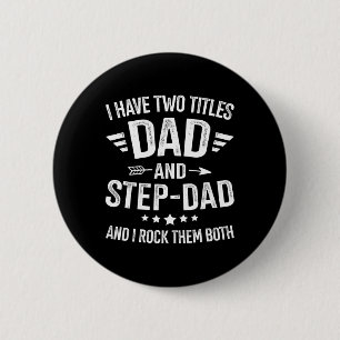Titles Step Vater Bonus Vater Väter Tag Geburtstag Button