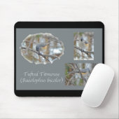 Titmaus (Baeolophus bicolor)-Elemente Mousepad (Mit Mouse)