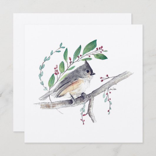 Titmaus Bird Art (Vorne/Hinten)