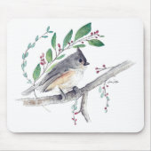 Titmaus Bird Art Mousepad (Vorne)