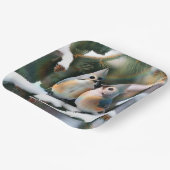 Titmaus Couple Pappteller (Gewinkelt)