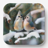 Titmaus Couple Pappteller (Vorderseite)