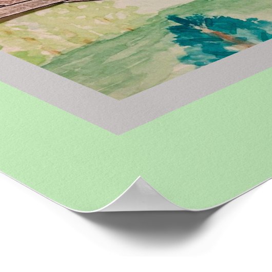 Titmaus im Wald Poster (Ecke)