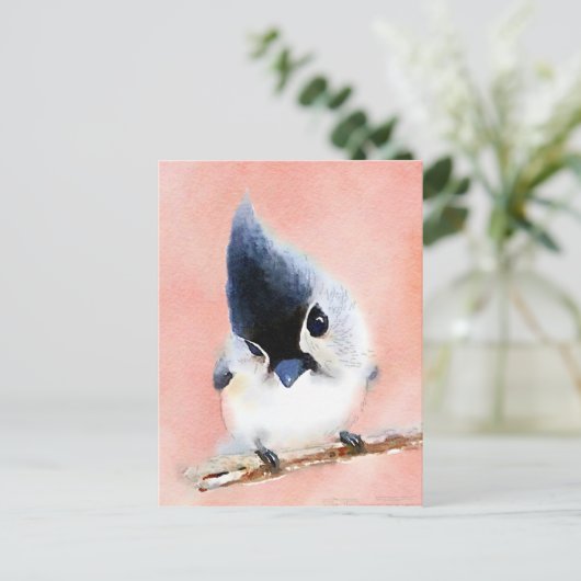 Titmaus Postkarte (Stehend Vorderseite)