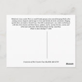 Titmaus Postkarte (Rückseite)