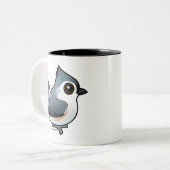 Titmaus Zweifarbige Tasse (Vorderseite Links)
