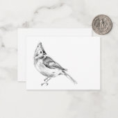 Titmausblenkarte Mitteilungskarte (Vorderseite/Rückseite Beispiel)