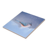 Titmausmalerei - Niedliche Original Hundkunst Fliese (Seite)