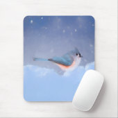 Titmausmalerei - Niedliche Original Hundkunst Mousepad (Mit Mouse)