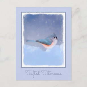 Titmausmalerei - Niedliche Original Hundkunst Postkarte