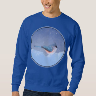 Titmausmalerei - Niedliche Original Hundkunst Sweatshirt