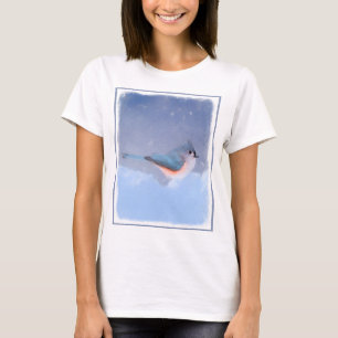 Titmausmalerei - Niedliche Original Hundkunst T-Shirt