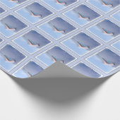 Titmausmalerei - Original Bird Art Geschenkpapier (Ecke)