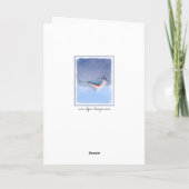 Titmausmalerei - Original Bird Art Karte (Rückseite)