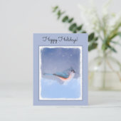 Titmausmalerei - Original Bird Art Postkarte (Stehend Vorderseite)