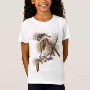 Titmouse Audubon Birds mit Pinecones T-Shirt