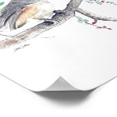 Titmouse Bird Art Print Poster (Ecke)