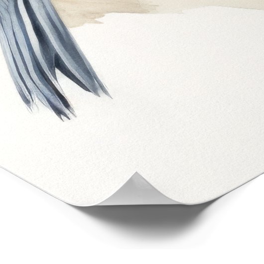 Titmouse Bird Art Print Poster (Ecke)