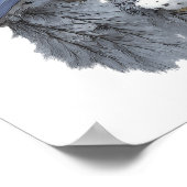 Titmouse bird poster (Ecke)