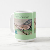 Titmouse blass Green Kaffeetasse (Vorderseite Links)