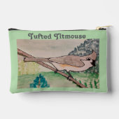 Titmouse blass Green Zubehörtasche (Rückseite)