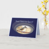 Titmouse card - geheime Schwester oder zu jedem An Karte (Gelbe Blume)