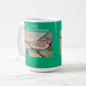 Titmouse Green Blue Kaffeetasse (Vorderseite Links)