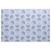 Titmouse in Snow Painting Original Bird Art Stoff (Fat Quarter (45,7 x 55,9 cm))