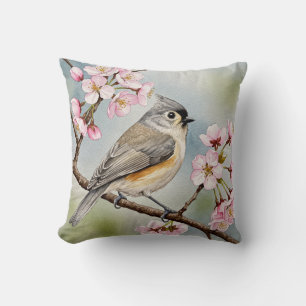Titmouse Sakura Pillow Kissen