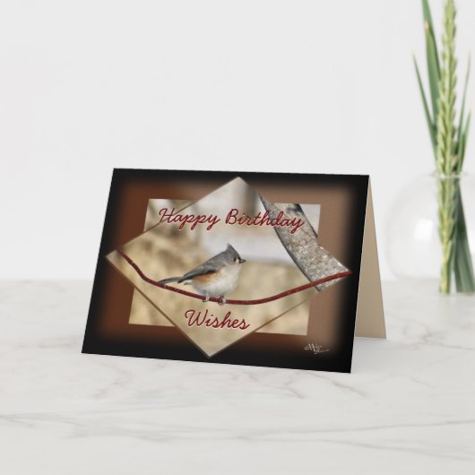 Titmouse-Singvogel Karte-fertigen für jede Karte (Vorderseite)