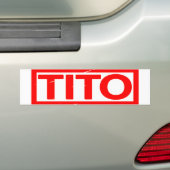 Tito Briefmarke Autoaufkleber (Auf Auto)