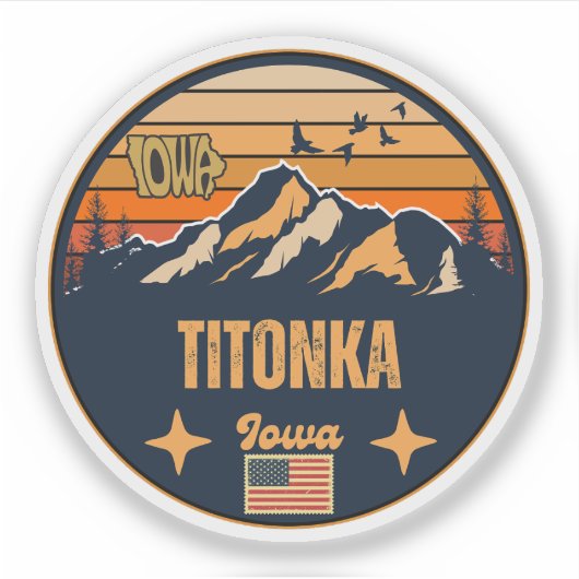 Titonka, Iowa Aufkleber (Vorderseite)