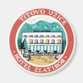 Titovo Uzice Hotel Zlatibor Vintages Label Magnet