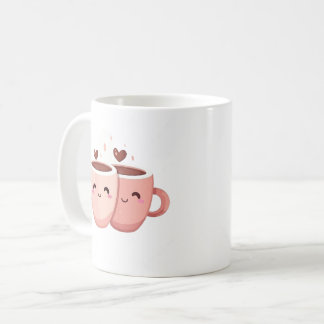 Titre Mug Blanc avec Illustration de Tasses Rose e Kaffeetasse