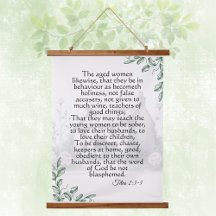 Titus 2 Frau Schrift Vintage Cottagecore