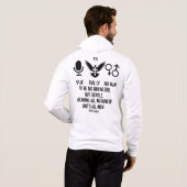 Titus 3:2 KJV Bibel Verse Scripting Mens Zip Hoodie (Schwarz voll)