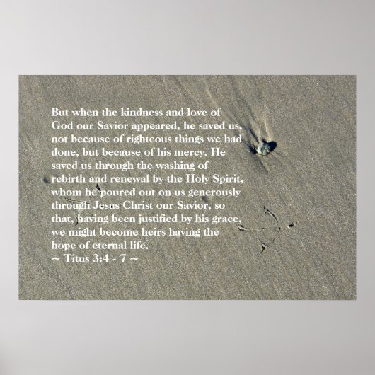 Titus 3:4-7 Poster (Vorne)