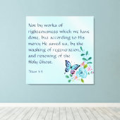 Titus 3:5 leinwanddruck (Insitu (Holzboden))
