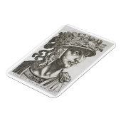 Titus Caesar (39-81 AD), 1596 (Gravur) Magnet (Linke Seite)