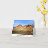 Titus Canyon, Death Valley Note Card Karte (Gelbe Blume)