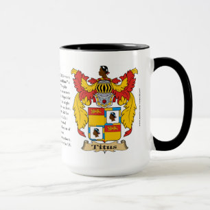 Titus Familien-Wappen Tasse