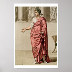 Titus, Kostüm für "Berenice" von Jean Racine, aus Poster