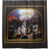 Titus zerstört Jerusalem durch Wilhelm von Kaulbac Duschvorhang (Vorderseite)