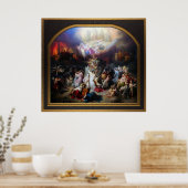 Titus zerstört Jerusalem durch Wilhelm von Kaulbac Poster (Küche)