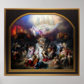 Titus zerstört Jerusalem durch Wilhelm von Kaulbac Poster (Vorne)