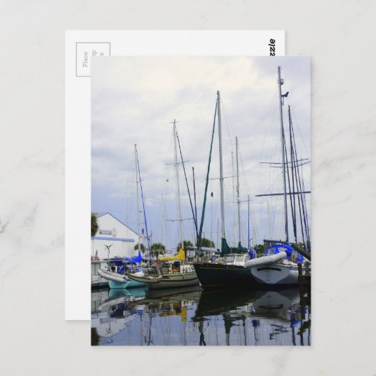 Titusville Marina Postkarte (Vorne/Hinten)