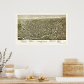 Titusville, PA Panorama Karte - 1895 Poster (Küche)